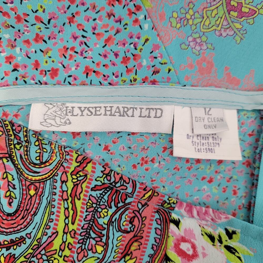 Y2K Floral Mixed Patchwork Print Maxi Skirt sz 12 Multicolor Boho Fairy Cottage - Picture 4 of 7